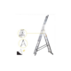 Scara aluminiu, 3 tronsoane, 7 trepte, max 150 kg, 4.23 m, Drabest - imagine 2