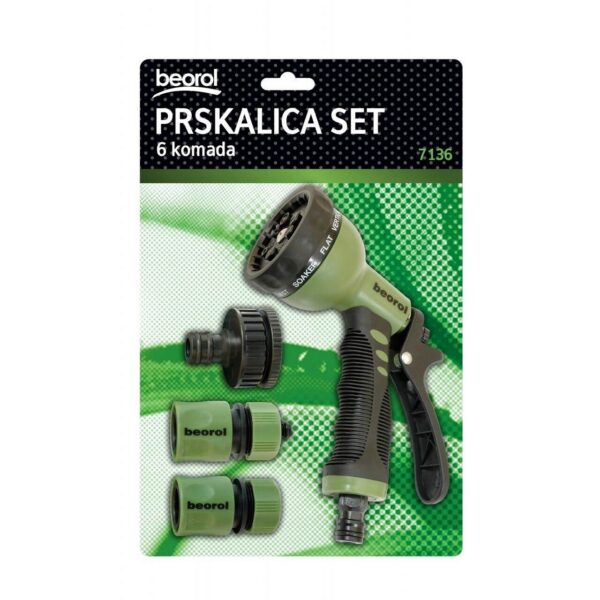 Pistol stropit gradina, tip dus, 9 moduri, cu accesorii, Beorol - imagine 2