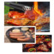 Gratar gradina, grill rotund, cu roti, capac, 40x72 cm, Globus - imagine 6