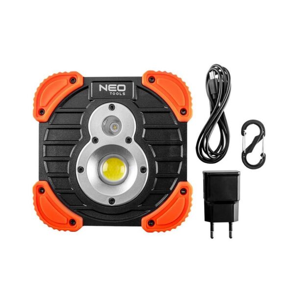 Proiector lucru, acumulator 2600 mAh, LED CREE+COB, 10 W, 750 lm,  NEO - imagine 4