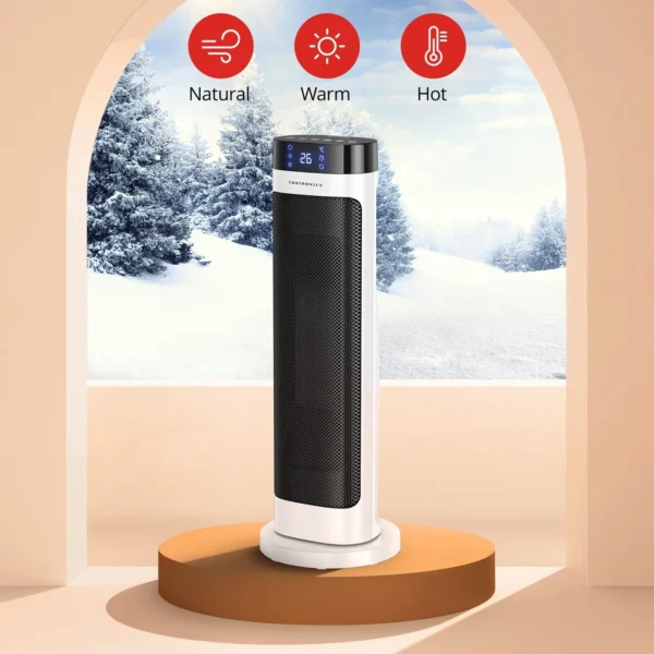 Aeroterma Ceramica TaoTronics TT-HE018, 2000W, 3 moduri incalzire, Telecomanda, Control Touch - imagine 5