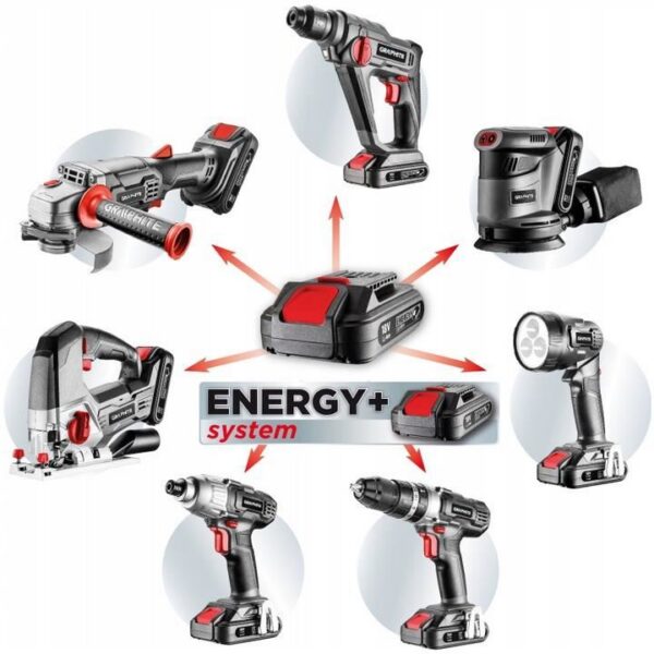 Incarcator dublu pentru acumulatori 18 V Li-ion, GRAPHITE ENERGY - imagine 3