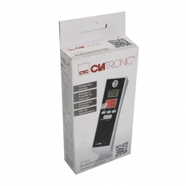 Alcool tester digital Clatronic, 2 x display LCD, alb/negru - imagine 4
