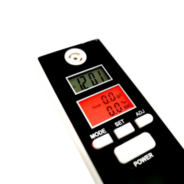 Alcool tester digital Clatronic, 2 x display LCD, alb/negru - imagine 1