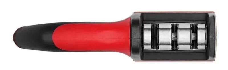Aparat de ascutit cutite Ruhhy 3 etape de ascutire maner anti alunecare rosu 2 1 e1661448476563