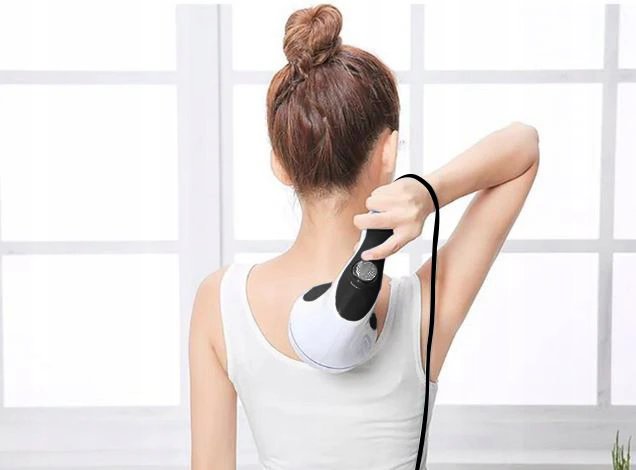 Aparat de masaj multifunctional cu infrarosu slabire si relaxare 9 accesorii albnegru 2