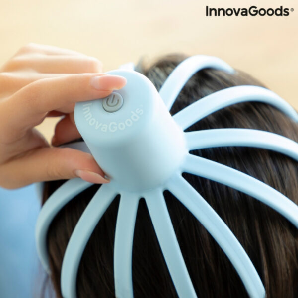 Aparat de masaj pentru cap reincarcabil Helax InnovaGoods Wellness Relax, 3 moduri de masaj, USB - imagine 10