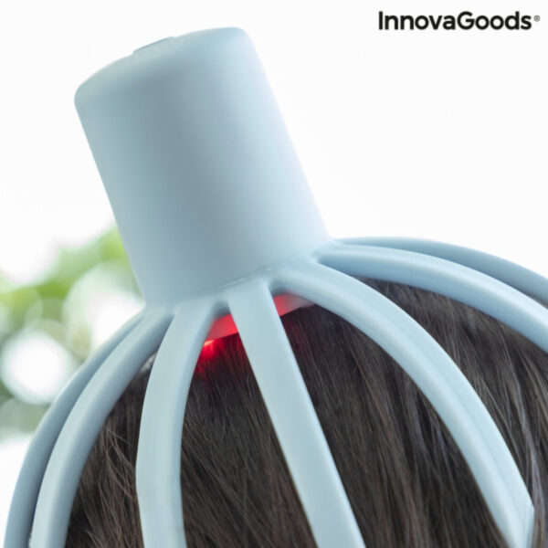 Aparat de masaj pentru cap reincarcabil Helax InnovaGoods Wellness Relax, 3 moduri de masaj, USB - imagine 7