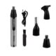 Aparat de tuns Trimmer pentru nas si urechi, cu 3 capete, acumulator, 13cm, gri/negru