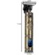 Aparat de tuns si barbierit Trimmer Vintage multifunctional, acumulator, 3 capete interschimbabile, Negru/Auriu - imagine 2