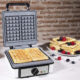 Aparat pentru preparat vafe/gofre Cecotec Fun Gofrestone Double, 1200W, Termostat ajustabil, Invelis antiaderent - imagine 4