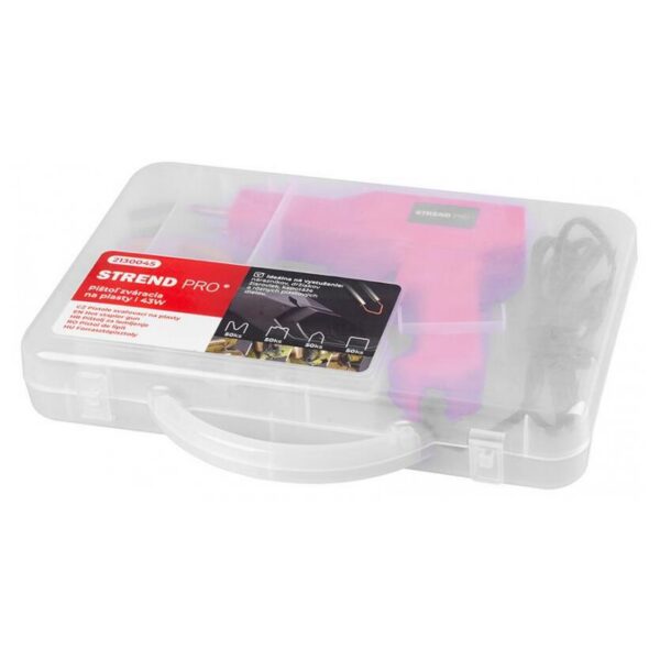 Aparat tip pistol de lipit/sudat plastic, Strend Pro, 43 W, cu accesorii si geanta - imagine 6