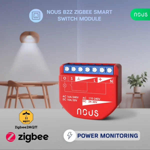 Releu inteligent Nous B1Z, 16A, ZigBee, 1 canal - imagine 10