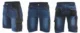 Pantaloni scurti de lucru tip blugi, slim fit, model Denim, marimea XXL/58, Dedra - imagine 7