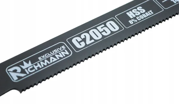 Panza, lama, fierastrau tip sabie, pentru metal, HSS-Cobalt, 14 TPI, set 5 buc, 225 mm, Richmann - imagine 3
