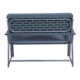 Banca de gradina, plastic, structura metal, 117x68x92 cm, New Style - imagine 2