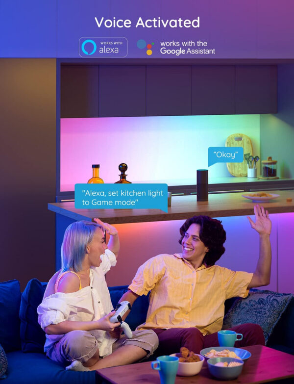 Banda LED Govee H6143 RGBIC, Sincronizare Muzica, Wifi si Bluetooth 5m, Alexa, Google Asistant - imagine 7