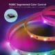 Banda LED Govee H618C RGBIC, 10m, Sincronizare Muzica, Wifi si Bluetooth, Alexa , Google Asistant - imagine 2