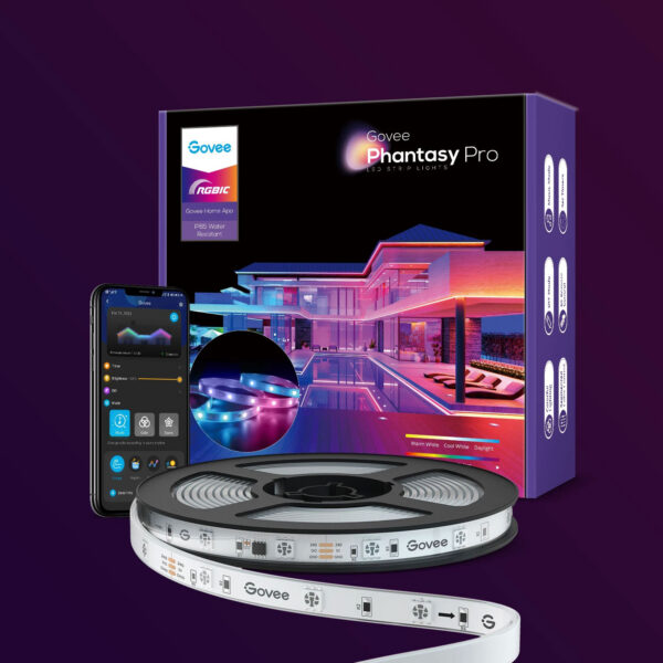 Banda LED Govee Phantasy PRO, RGBIC, Waterproof, Sincronizare Muzica, Wifi, 10m, Exterior, Telecomanda. Control aplicatie - imagine 13