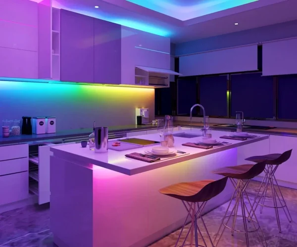 Banda LED Govee RGBIC Pro H619C, 10m, Sincronizare Muzica, Wifi si Bluetooth, Alexa , Google Asistant, strat protector - imagine 7