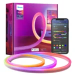 Banda LED Neon Govee H61A0 RGBIC, Inteligenta, Sincronizare Muzica, Wifi, 3m, IP67, Alexa , Google Asistant