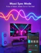 Banda LED Neon Govee H61A2 RGBIC, Inteligenta, Sincronizare Muzica, Wifi, 5m, Waterproof IP67, Alexa, Google Asistant - imagine 4