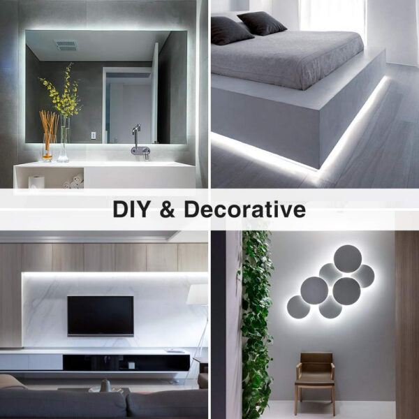 Banda LED Novostella 6 m, 360 Leduri Lumina alb rece, Dimmer 6000K - imagine 2