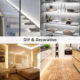 Banda LED Novostella 6m, 720 Leduri, Dimmer, Culoare lumina reglabila Alba -Galbena, 3000k - 6000K, Telecomanda - imagine 3