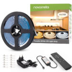 Banda LED Novostella 6m, 720 Leduri, Dimmer, Culoare lumina reglabila Alba -Galbena, 3000k - 6000K, Telecomanda