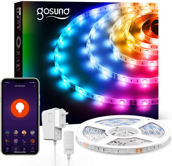 Banda LED RGB Smart NiteBird SL3 WiFi, 10 metri, 16W, sincronizare cu muzica - imagine 3