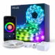 Banda LED Smart Nous WiFi, 5 metri, 24W, 16 mil de culori, Control APP - imagine 2