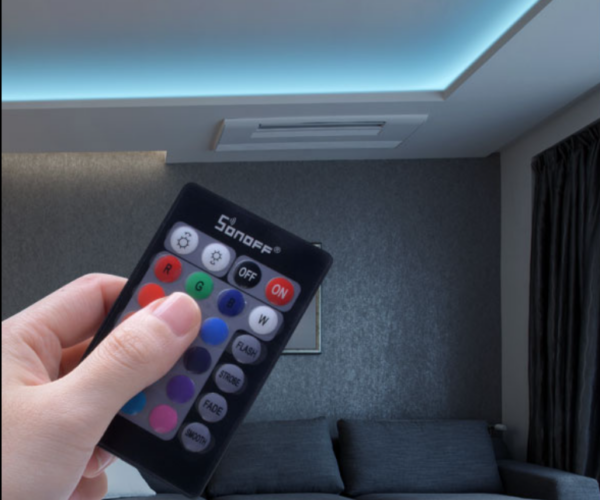 Banda LED Smart Sonoff Wifi RGB L1-Lite, telecomanda, 5m, sincronizare cu muzica, 16 milioane de culori - imagine 6