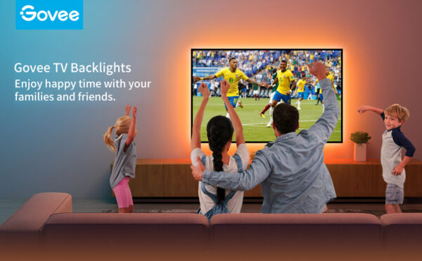 Banda LED TV RGB Govee H6183, USB, Telecomanda, 3 m, Sincronizare muzica, 10W, 46-60 inch - imagine 10