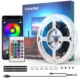 Banda LED TV RGB Ustellar, Smart, USB, Telecomanda, 2 m, LED 5050, 60 Leduri