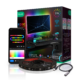 Banda LED TV RGBIC Nous F9, Smart, Wifi, alimentare USB, 2 m, LED 5050