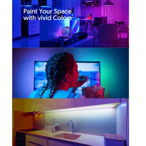 Banda LED Teckin SL07, 10m RGB, Sincronizare Muzica, Smart, Wifi, Smart Life, Telecomanda, Alexa, Google Assistant - imagine 8