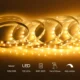 Banda LED Ustellar 12m, 720 Leduri, Senzor de miscare, Lumina alb calda, Dimmer, 3000K - imagine 3