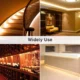 Banda LED Ustellar 12m, 720 Leduri, Senzor de miscare, Lumina alb calda, Dimmer, 3000K - imagine 9