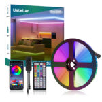 Banda LED Ustellar 6m RGB, Sincronizare Muzica, Bluetooth, Telecomanda