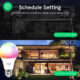 Bec LED RGB Smart NOUS P3, E27, Control din aplicatie - imagine 7