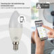 Bec LED RGB Smart WiFi Brennenstuhl E14, Control din aplicatie - imagine 4