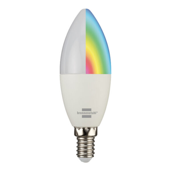 Bec LED RGB Smart WiFi Brennenstuhl E14, Control din aplicatie - imagine 1