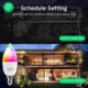 Bec LED RGB Smart WiFi NOUS P4, E14, Control din aplicatie - imagine 7