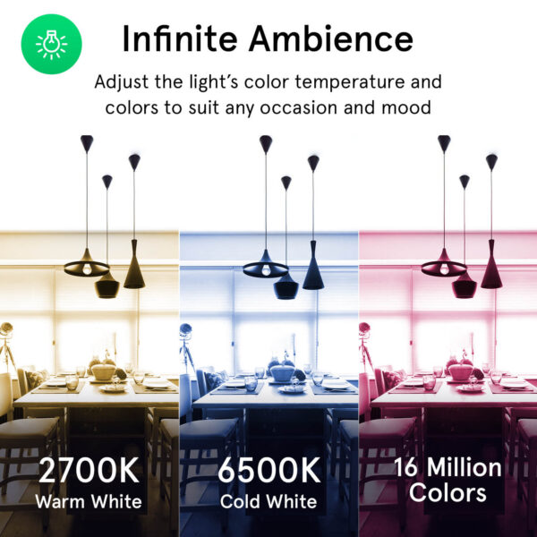 Bec Spot LED RGB Smart WiFi NOUS P8, GU10, Control din aplicatie - imagine 3