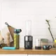 Blender Smoothie 2 in 1 Cecotec Power Titanium 650 FreshGo Inox, 650W, 2 recipiente portabile, 1 recipient rasnita - imagine 4