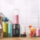 Blender Smoothie 2 in 1 Cecotec Power Titanium 650 FreshGo Inox, 650W, 2 recipiente portabile, 1 recipient rasnita - imagine 5