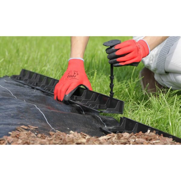 Bordura pentru gazon, plastic, 28 cuie tip harpon, 8 m  - imagine 5