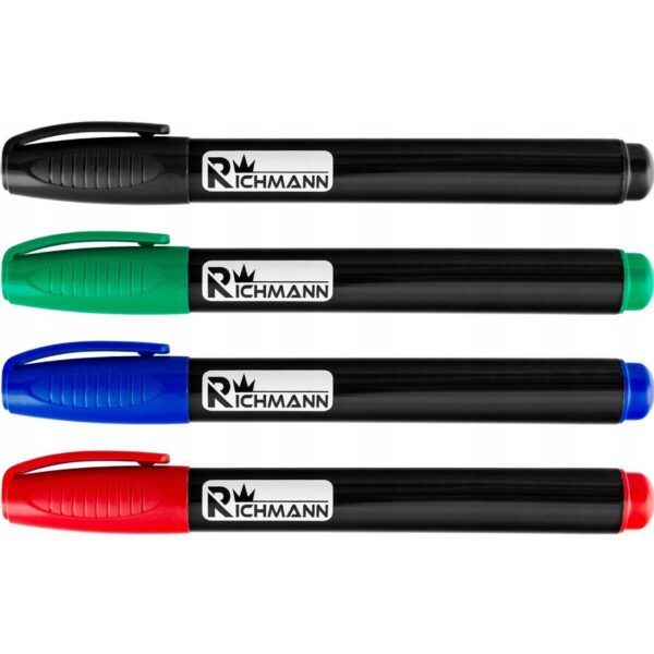 Marker permanent, gros, 4 culori, (set 36 buc), RICHMANN - imagine 2