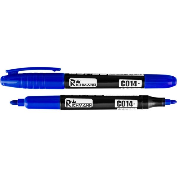 Marker permanent subtire, 2 capete, 4 culori, (set 36 buc), RICHMANN - imagine 3