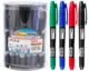 Marker permanent subtire, 2 capete, 4 culori, (set 36 buc), RICHMANN - imagine 7